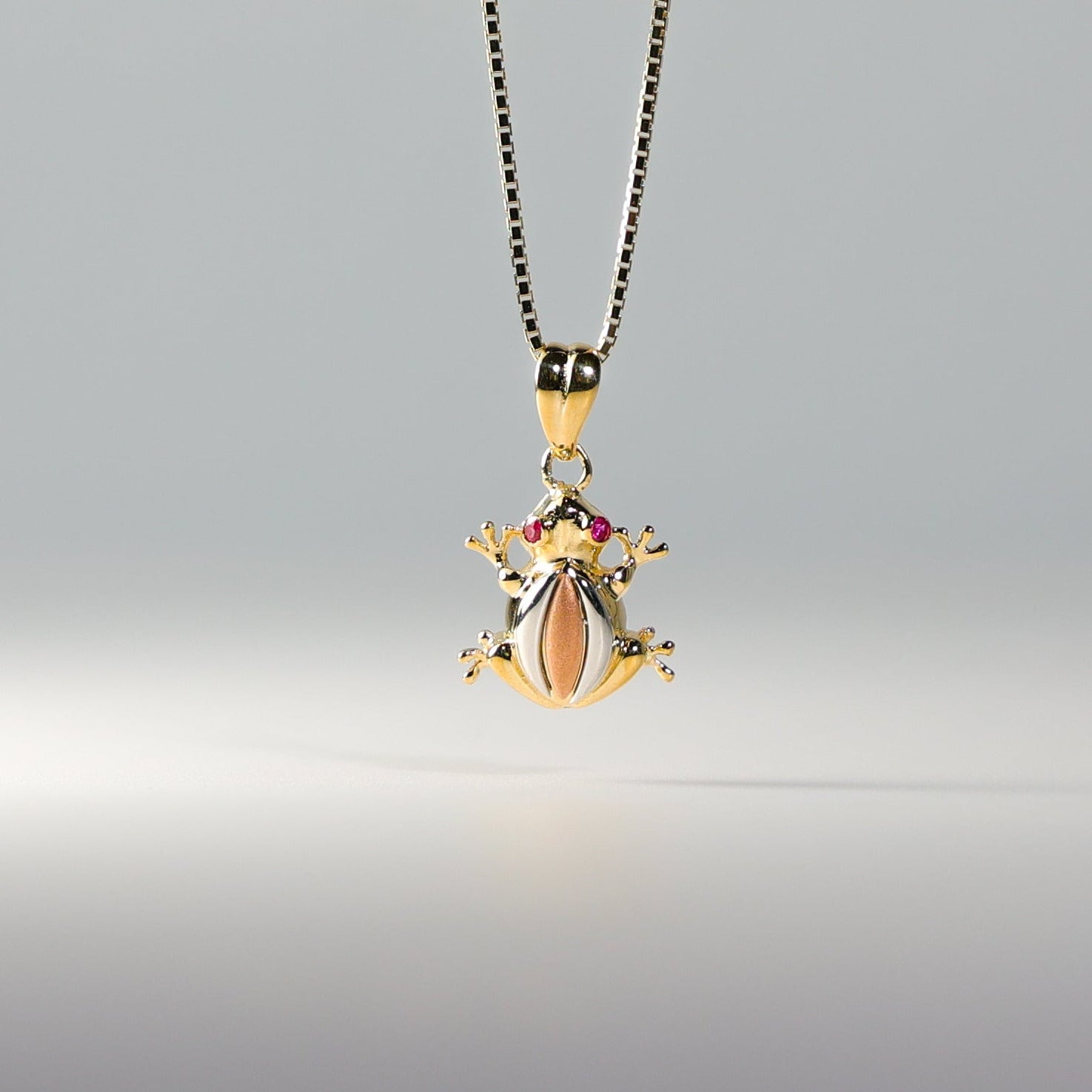 Yellow Gold Frog Pendant Model-1548 - Charlie & Co. Jewelry