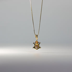 Yellow Gold Frog Pendant Model-1548 - Charlie & Co. Jewelry