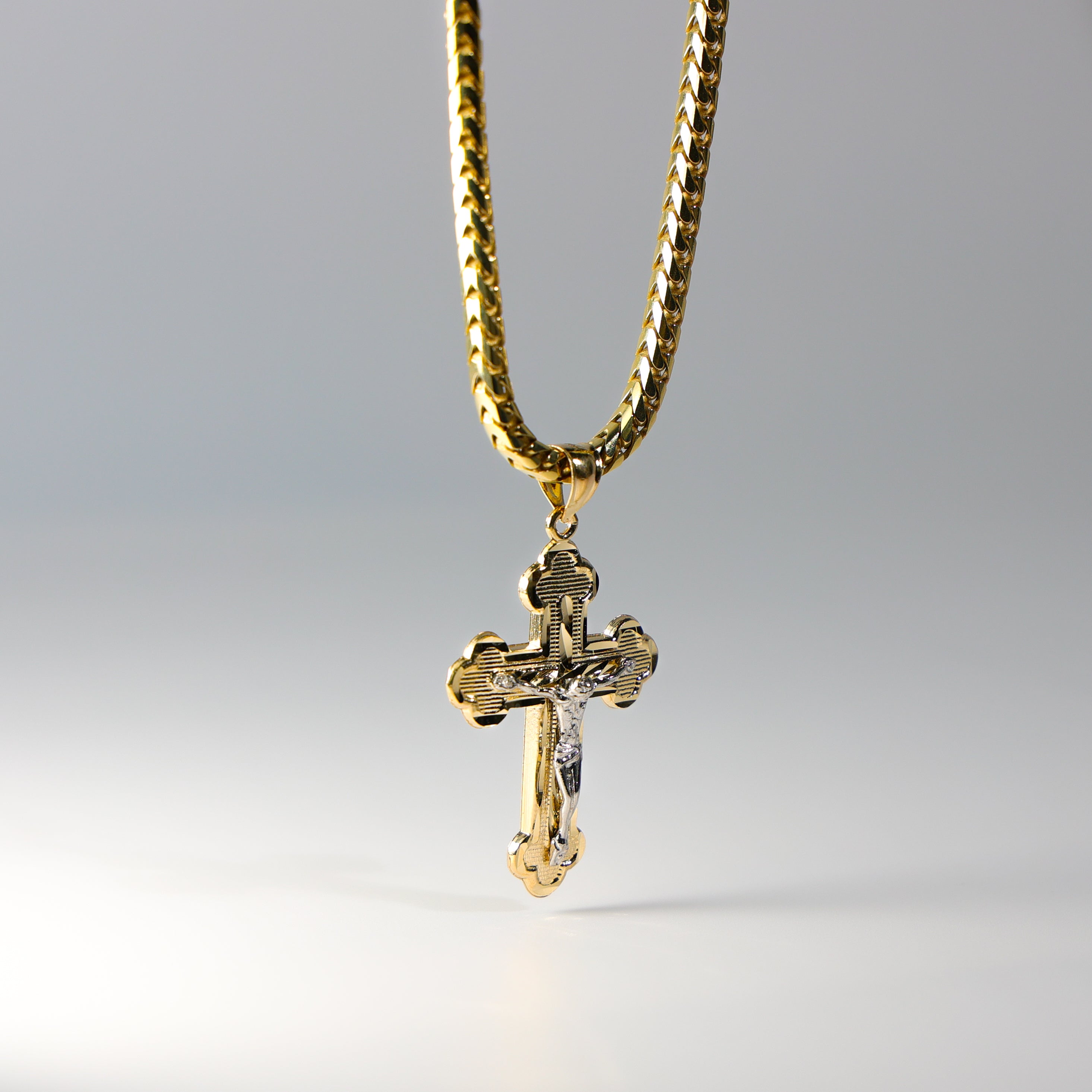 Gold Crucifix Cross Pendant Model-2185 - Charlie & Co. Jewelry