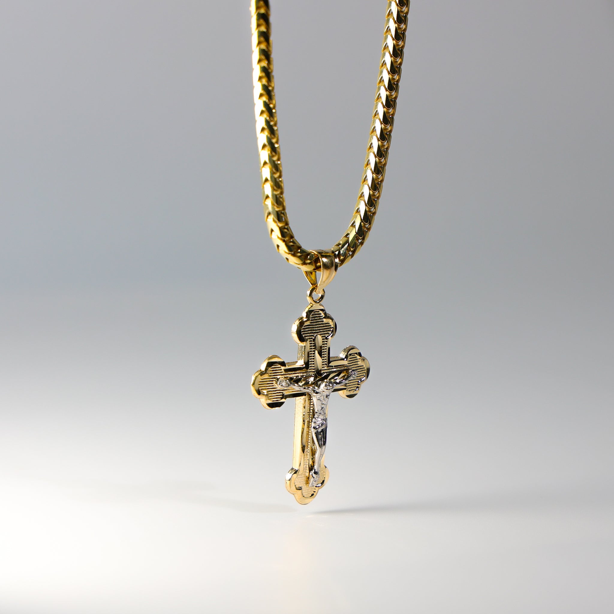 Gold Crucifix Cross Pendant Model-2185 - Charlie & Co. Jewelry
