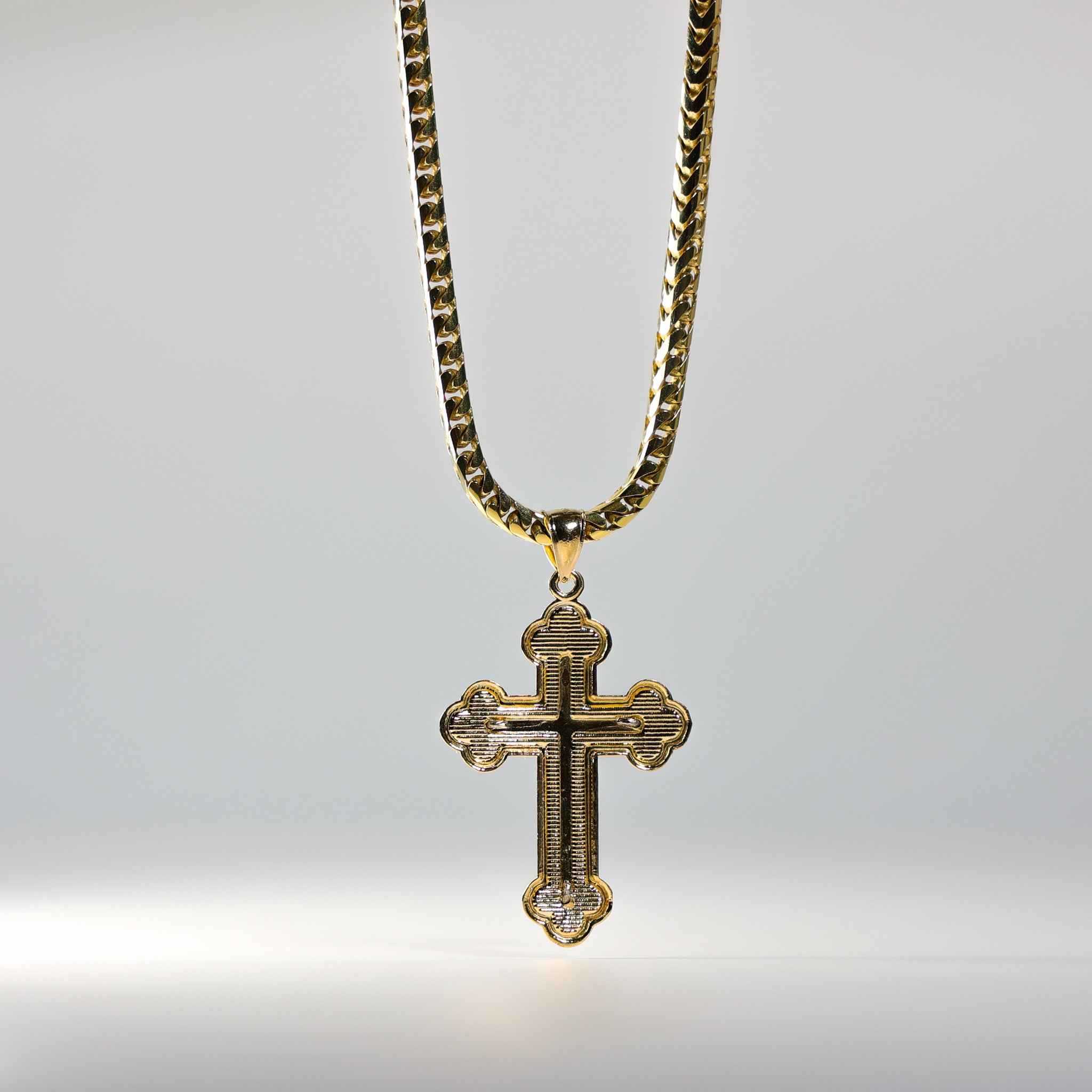 Gold Crucifix Cross Pendant Model-2185 - Charlie & Co. Jewelry
