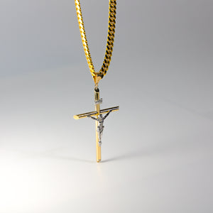 Gold Crucifix Cross Pendant Model-0847 - Charlie & Co. Jewelry