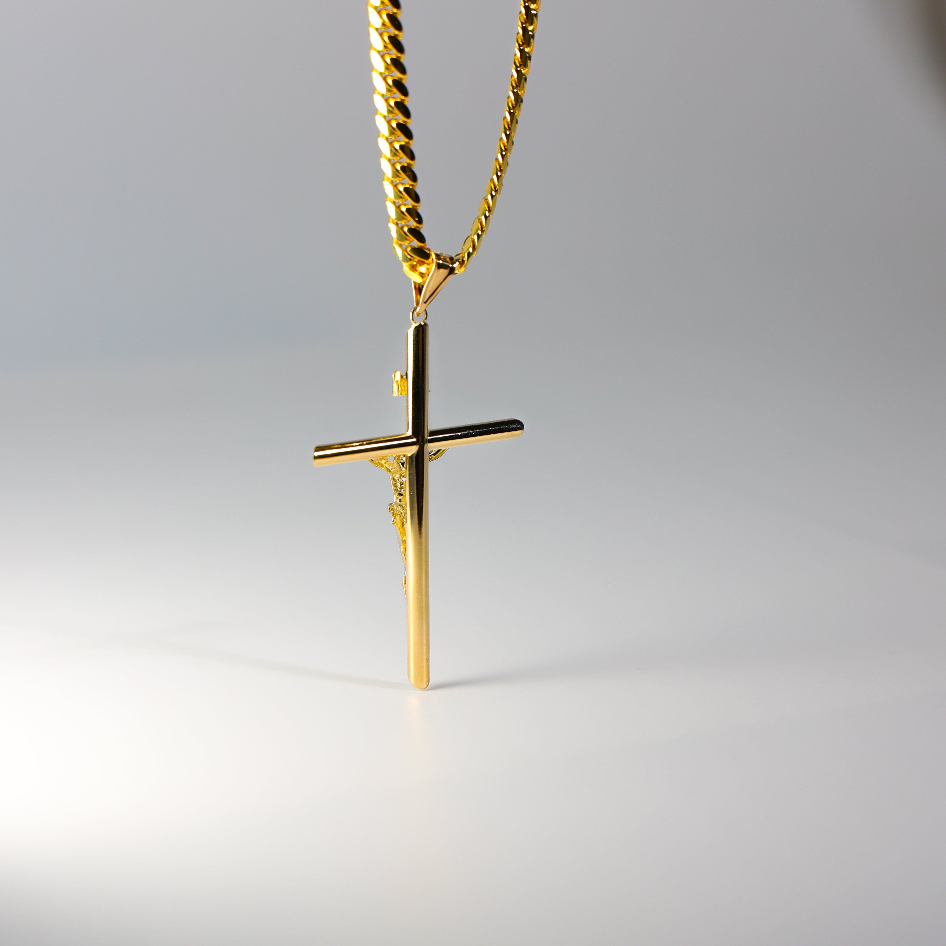 Gold Crucifix Cross Pendant Model-0847 - Charlie & Co. Jewelry