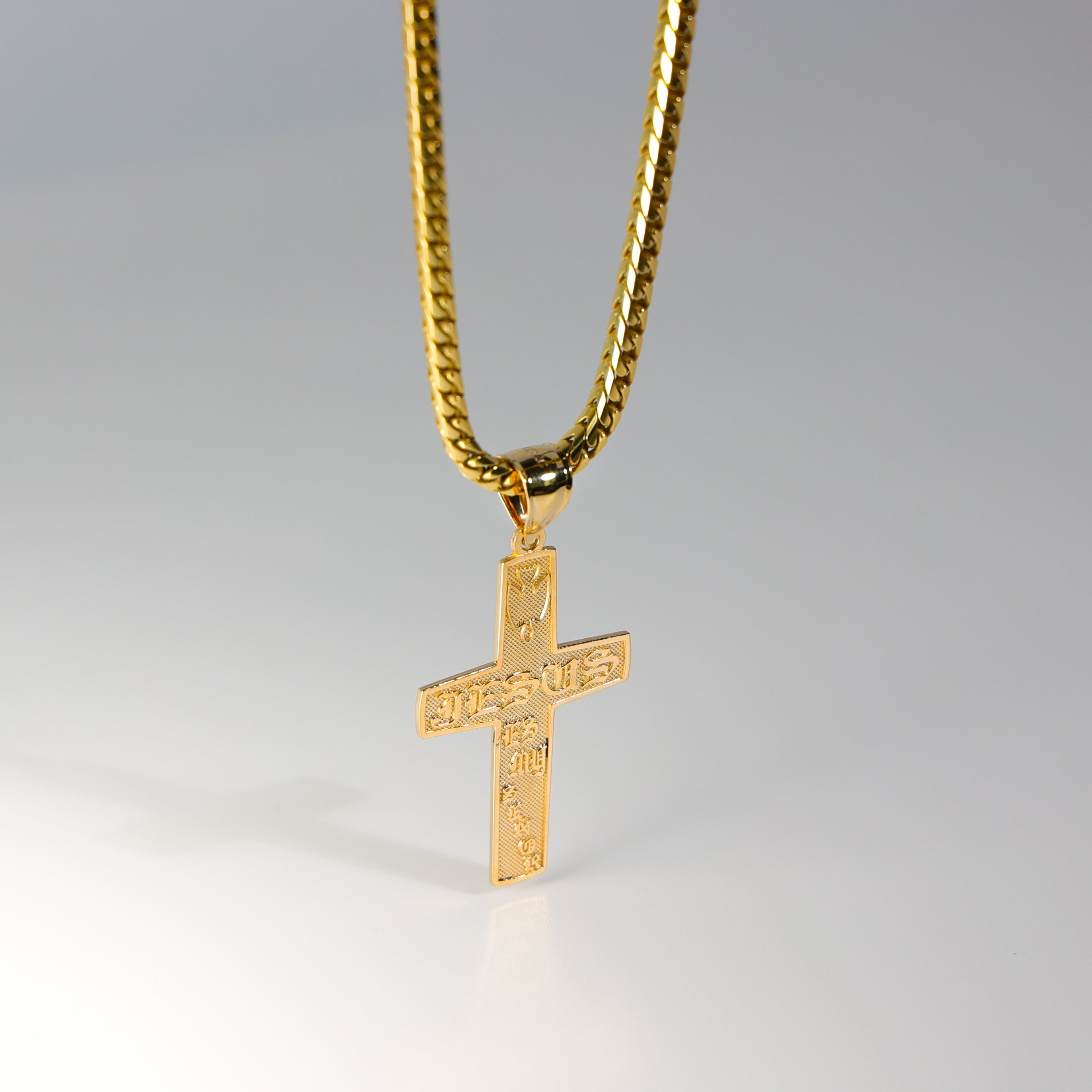 Gold Cross Pendant Model-1030 - Charlie & Co. Jewelry