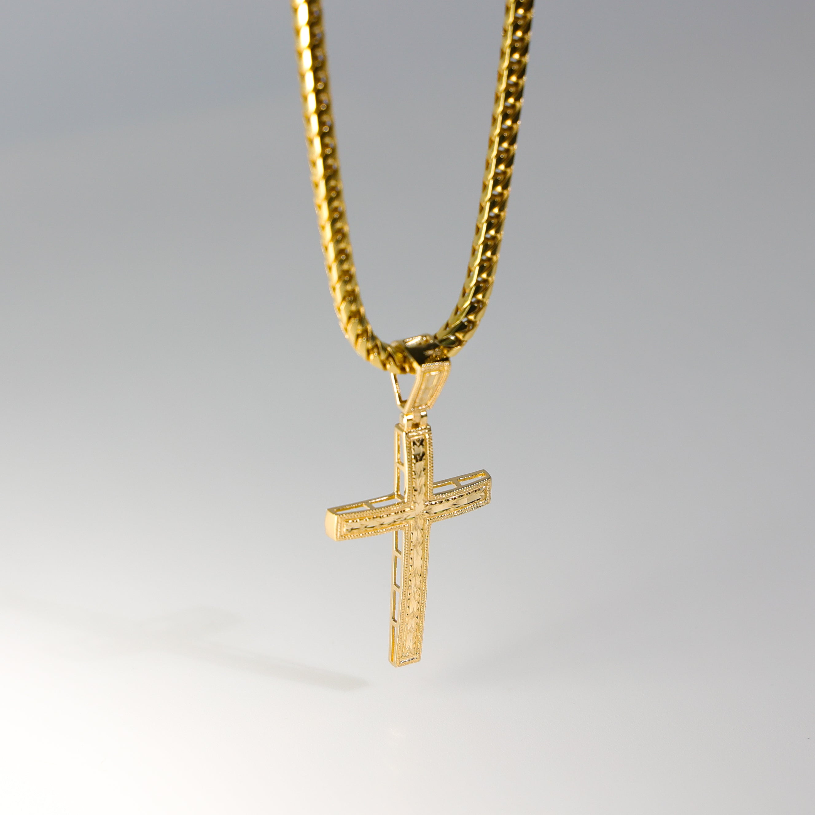 Gold Cross Pendant Model-2205 - Charlie & Co. Jewelry