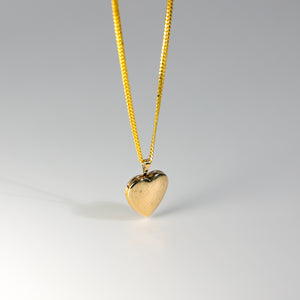 Gold Heart Locket Pendant Model-2038 - Charlie & Co. Jewelry