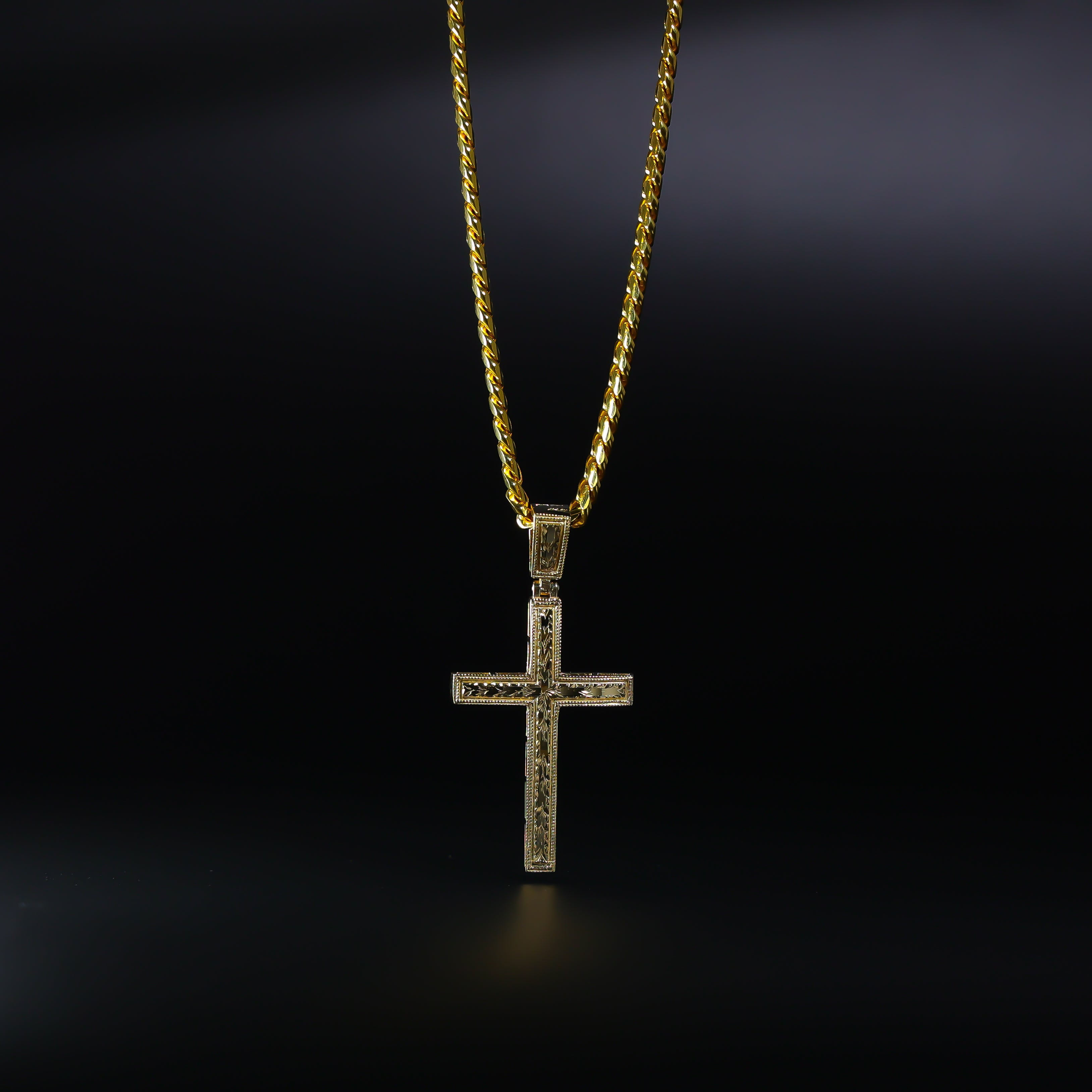 Gold Cross Pendant Model-2205 - Charlie & Co. Jewelry