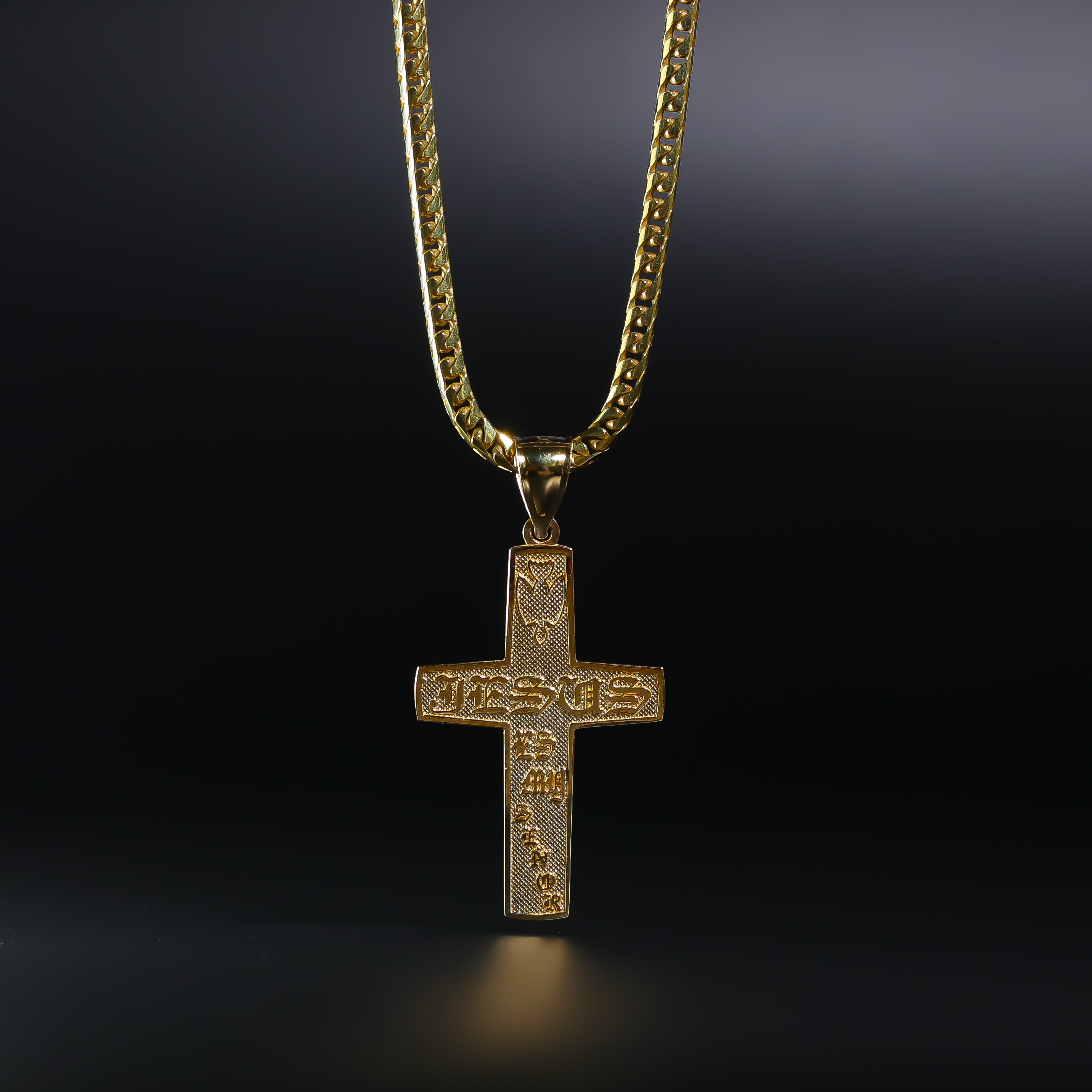 Gold Cross Pendant Model-1030 - Charlie & Co. Jewelry