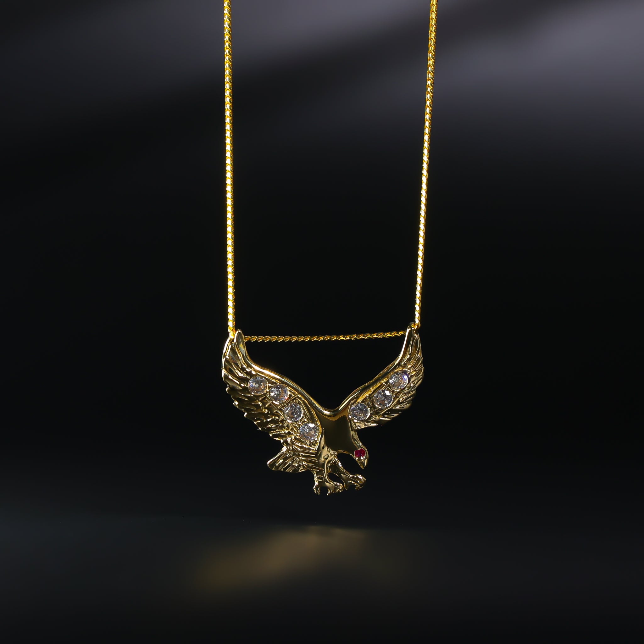 Gold Eagle Pendant Model-1599 - Charlie & Co. Jewelry