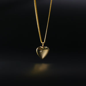 Gold Heart Locket Pendant Model-0622 - Charlie & Co. Jewelry