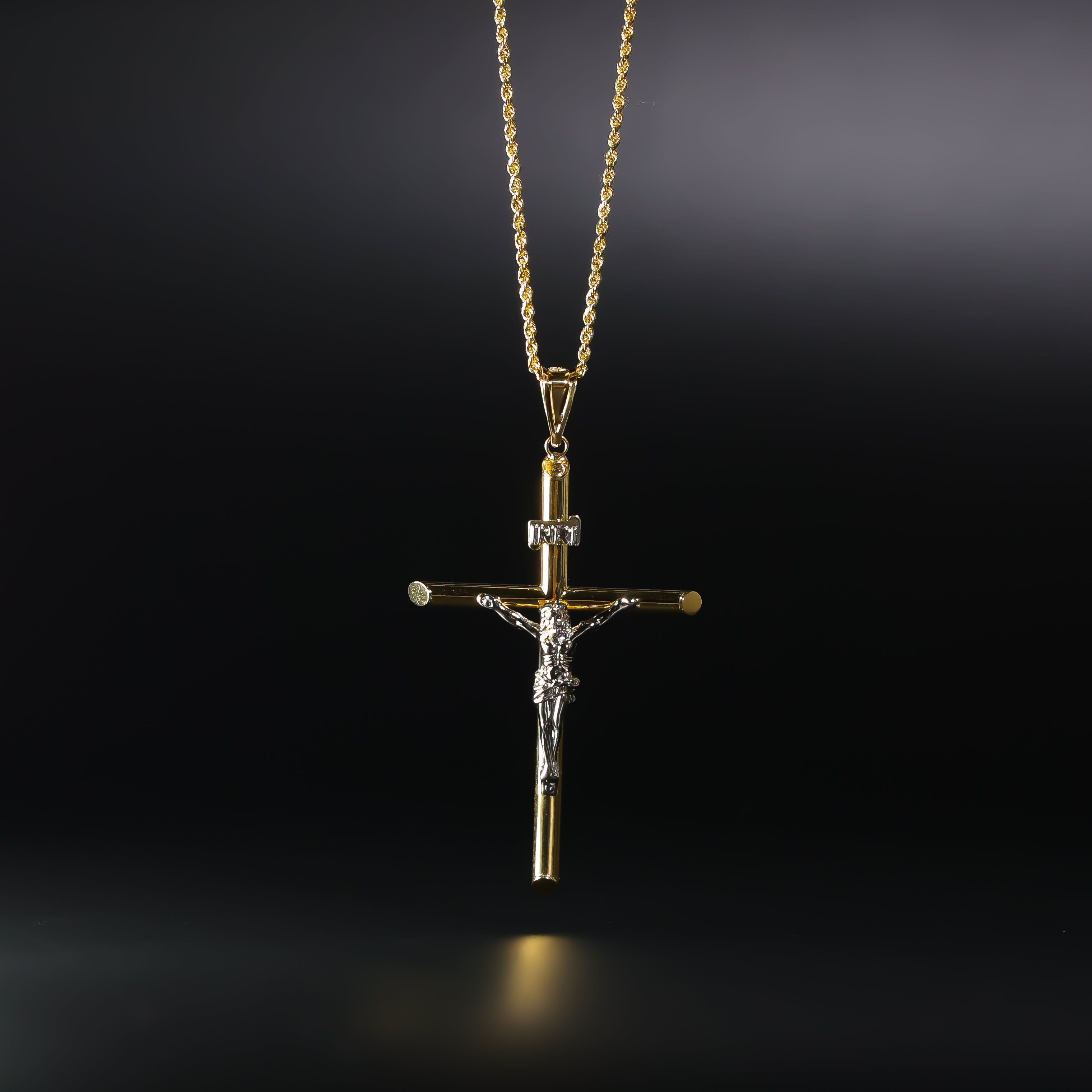 Gold Crucifix Cross Pendant Model-0847 - Charlie & Co. Jewelry