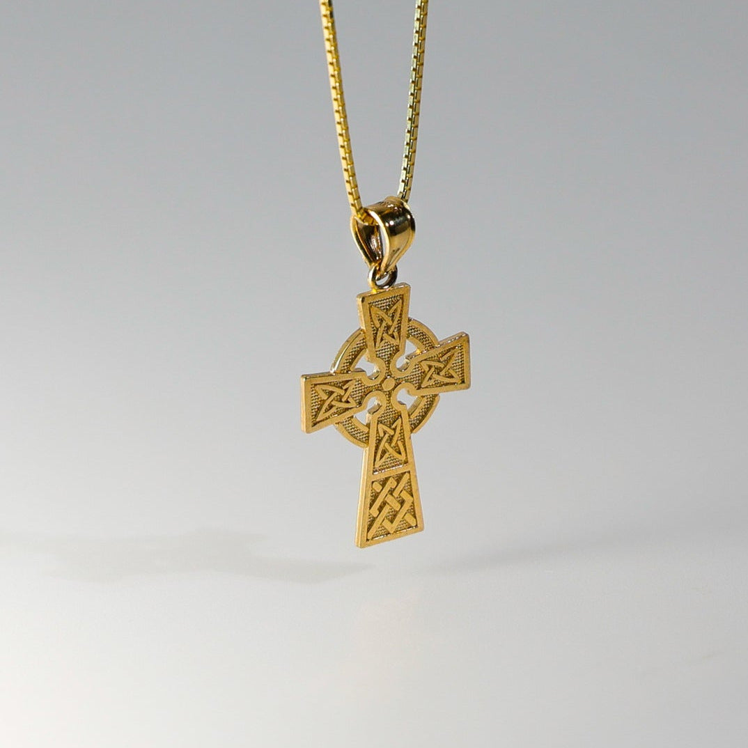 Gold Celtic Cross Pendant Model-122 - Charlie & Co. Jewelry