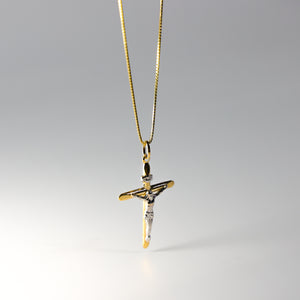Gold Dainty Crucifix Cross Pendant Model-0009 - Charlie & Co. Jewelry