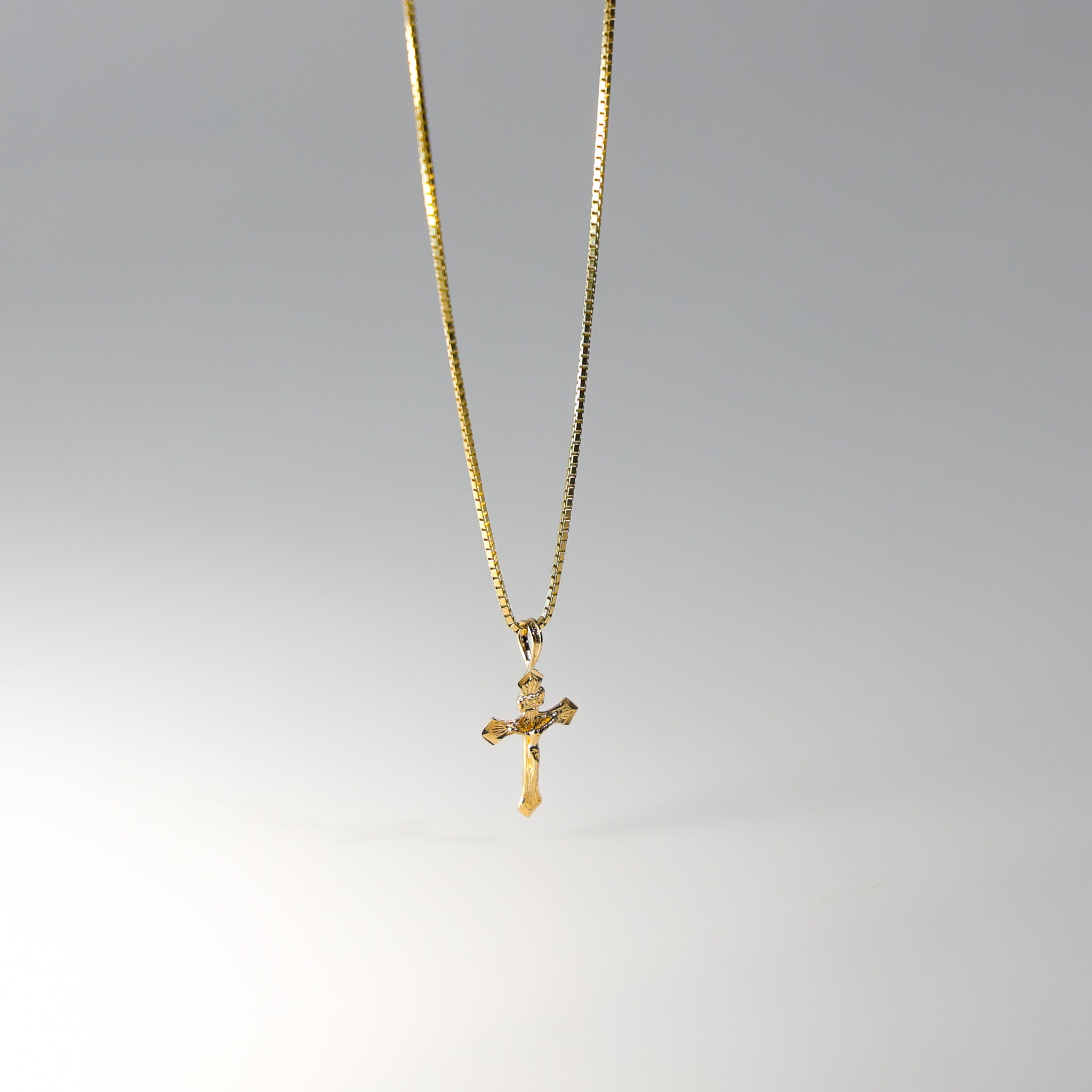 Gold Crucifix Cross Religious Pendant Model-1008 - Charlie & Co. Jewelry