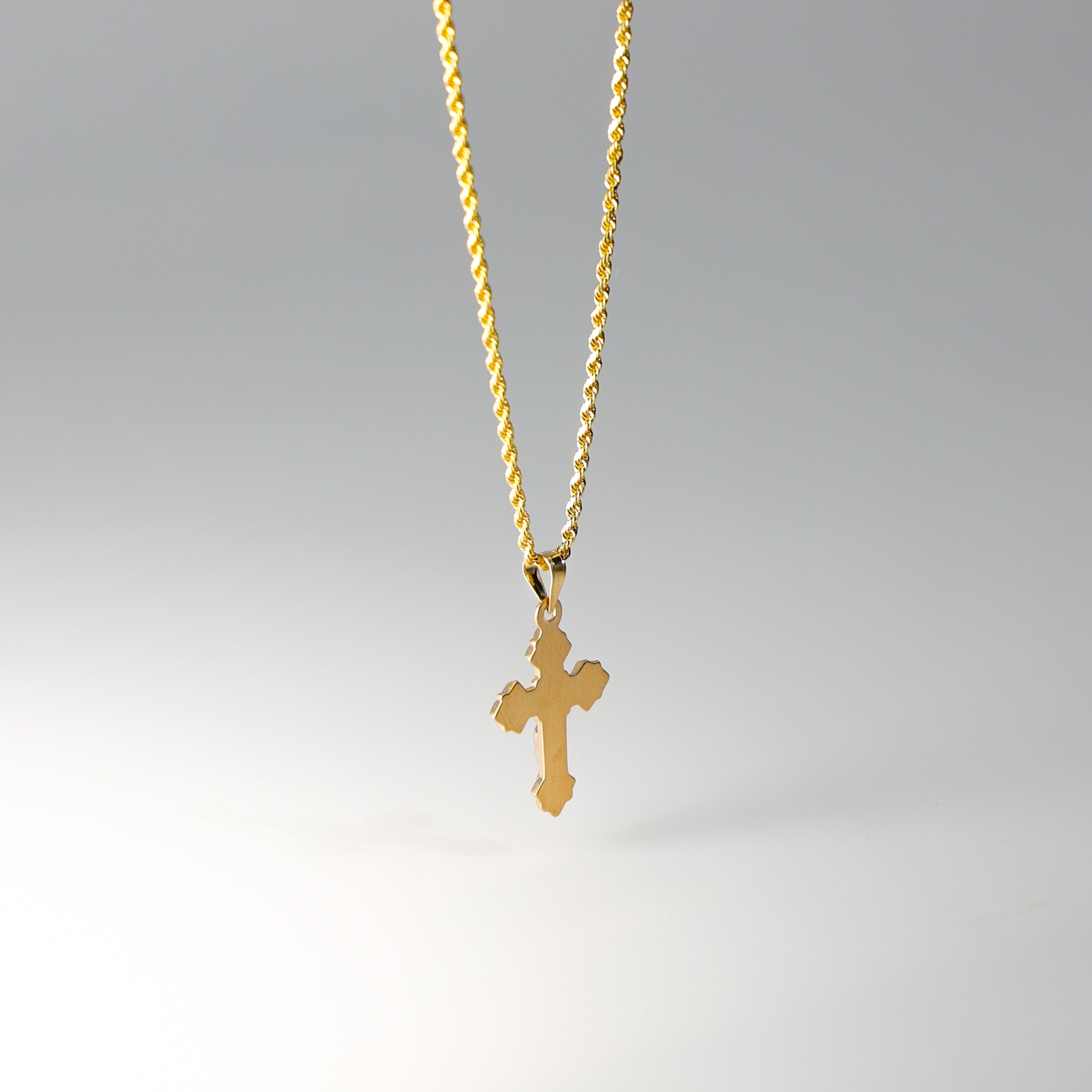 Gold Crucifix Cross Pendant Model-0873 - Charlie & Co. Jewelry