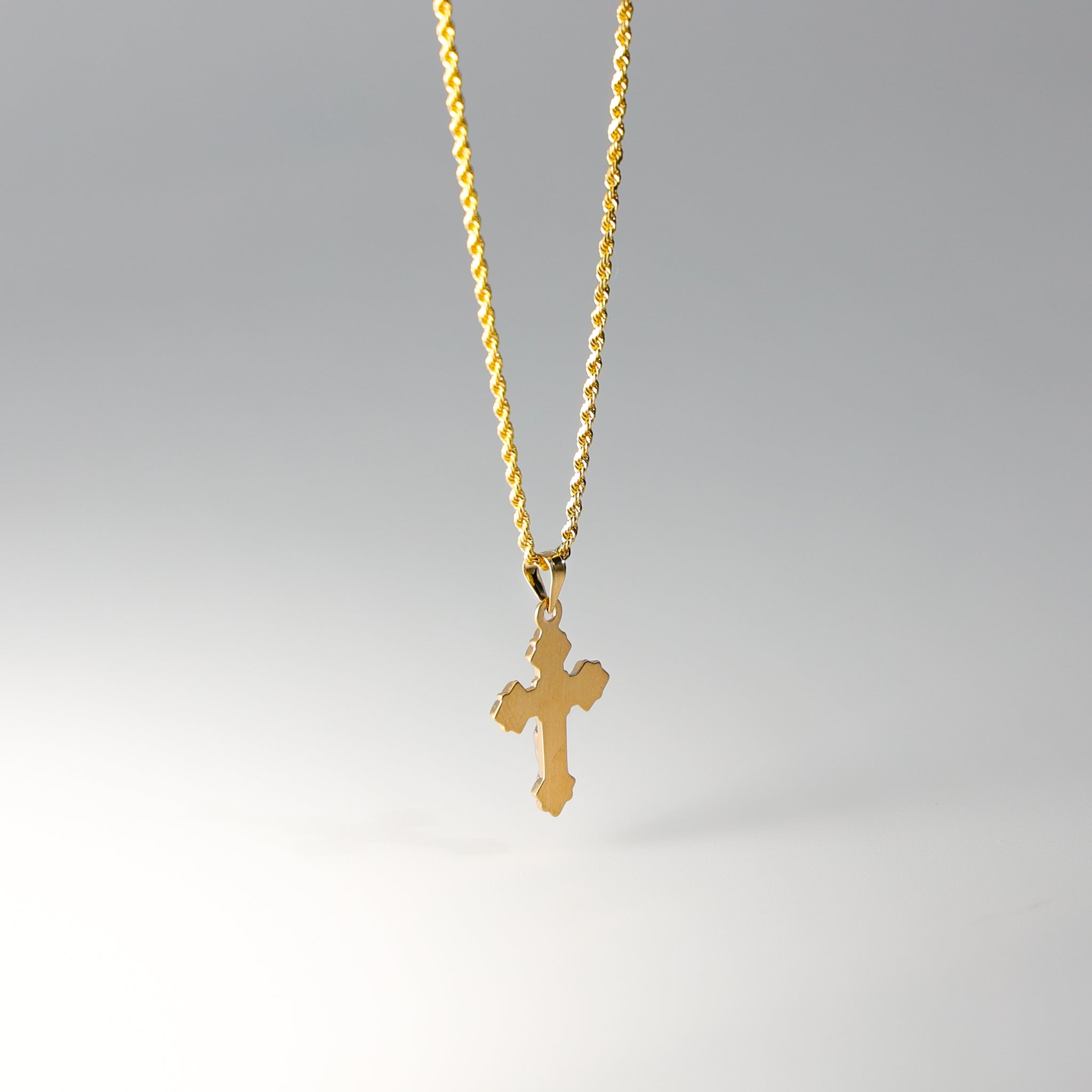 Gold Crucifix Cross Pendant Model-0873 - Charlie & Co. Jewelry