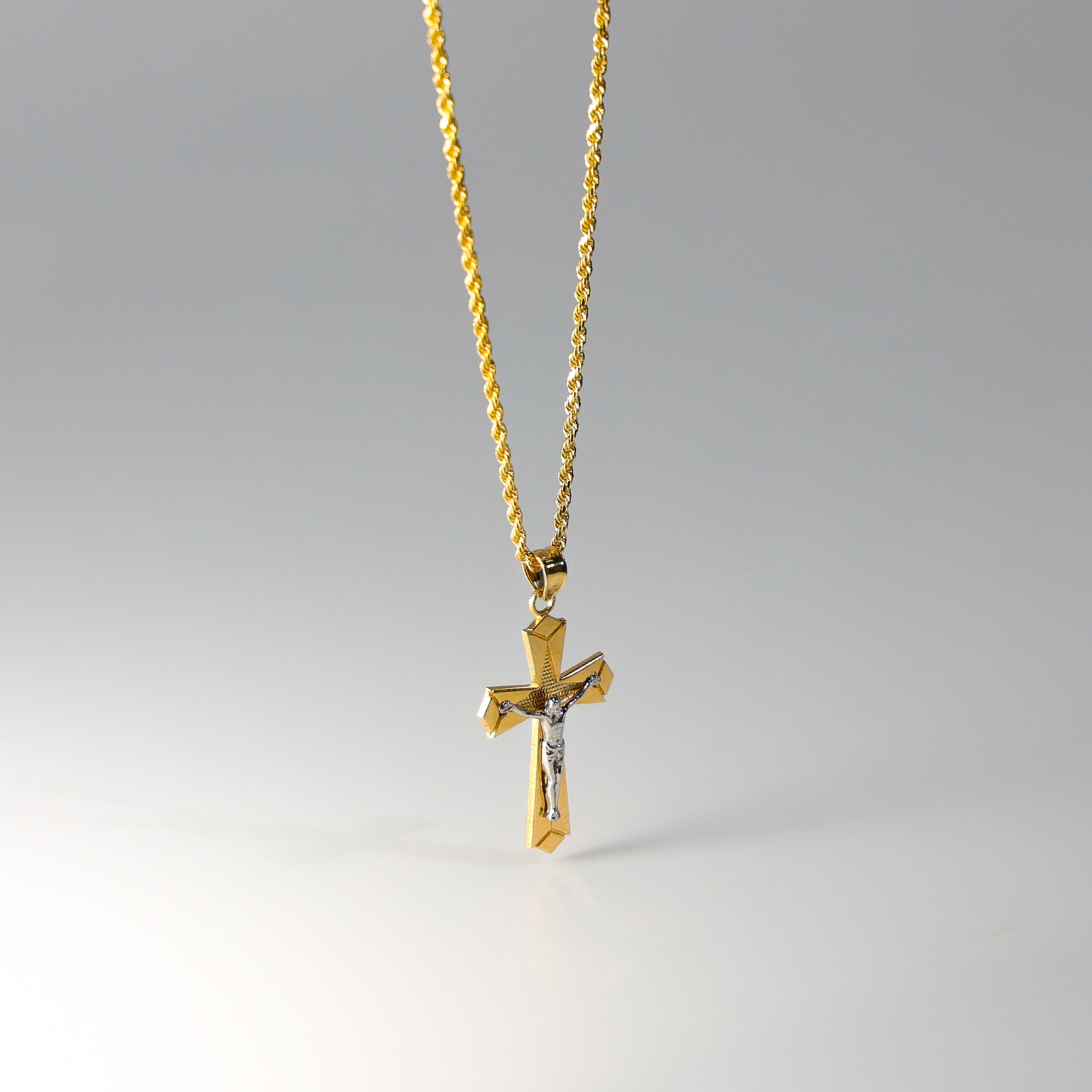 Gold Religious Crucifix Pendant Model-981 - Charlie & Co. Jewelry