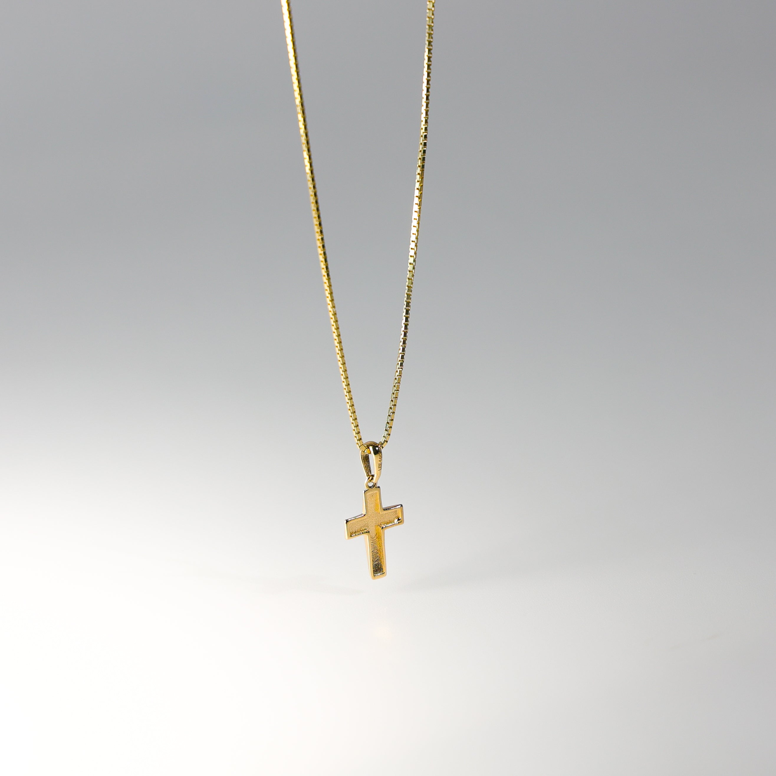 Gold Dainty Shiny Cross Pendant Model-2228 - Charlie & Co. Jewelry