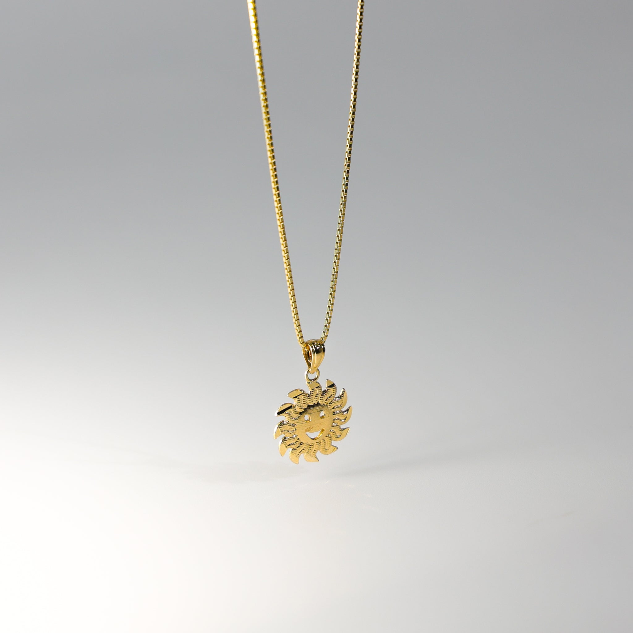 Gold Sun Pendant Model-1939 - Charlie & Co. Jewelry