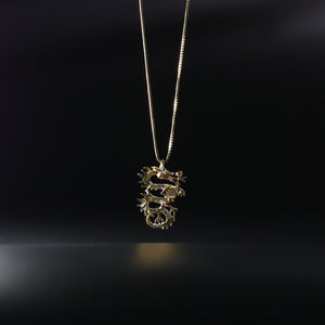 Gold Dragon Pendant Model-1686 - Charlie & Co. Jewelry