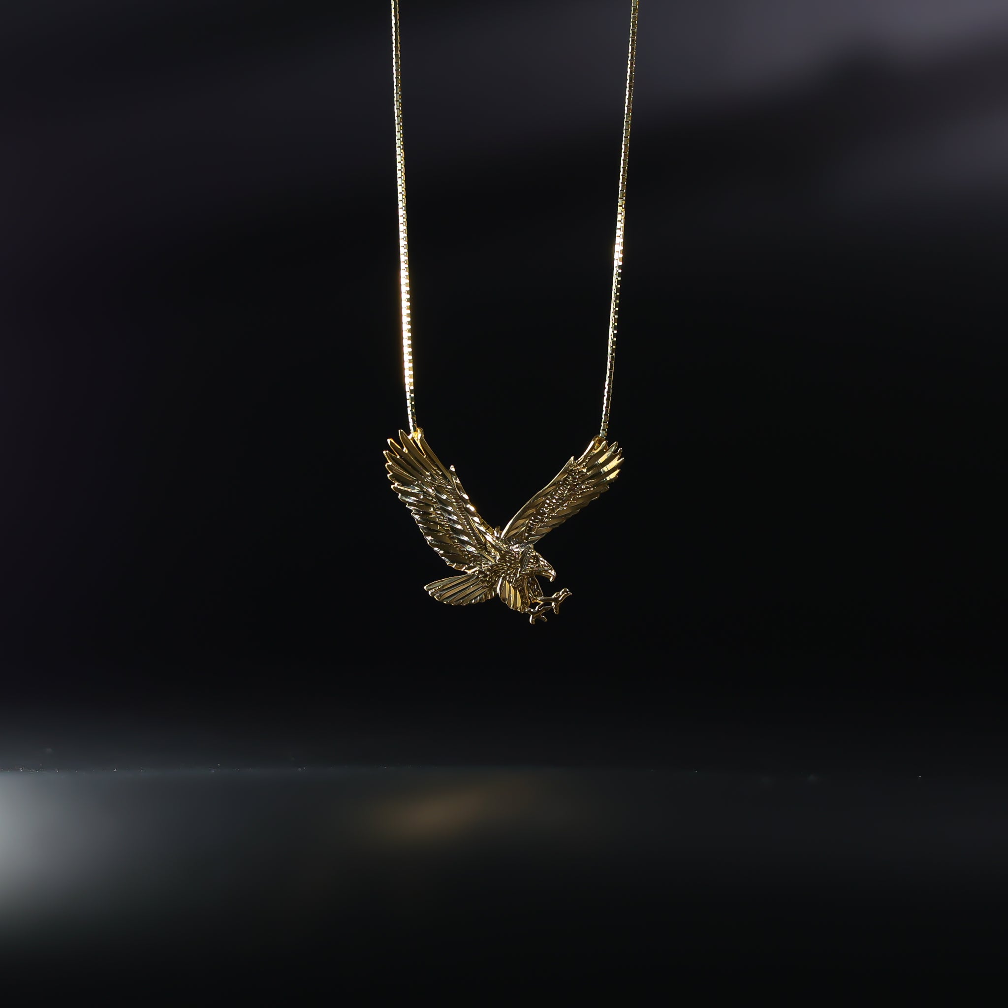Gold Eagle Pendant Model-1594 - Charlie & Co. Jewelry