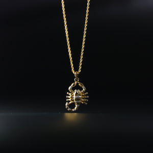 Gold Scorpion Pendant Model-1588 - Charlie & Co. Jewelry