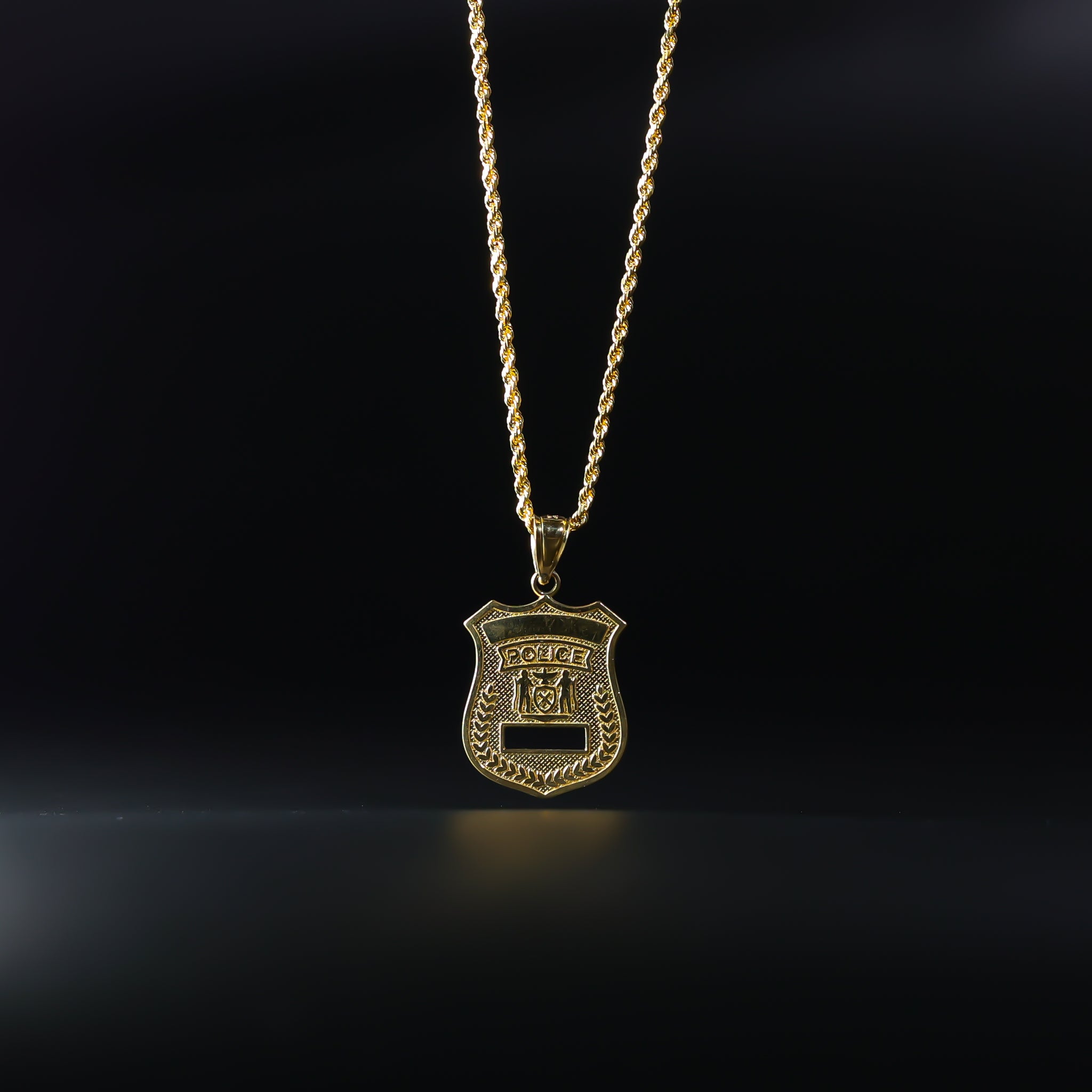 Gold Police Pendant Model-1964 - Charlie & Co. Jewelry