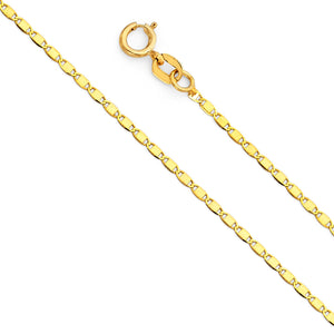 1.3mm Solid 14K Gold Valentino Chain Model-0266 - Charlie & Co. Jewelry