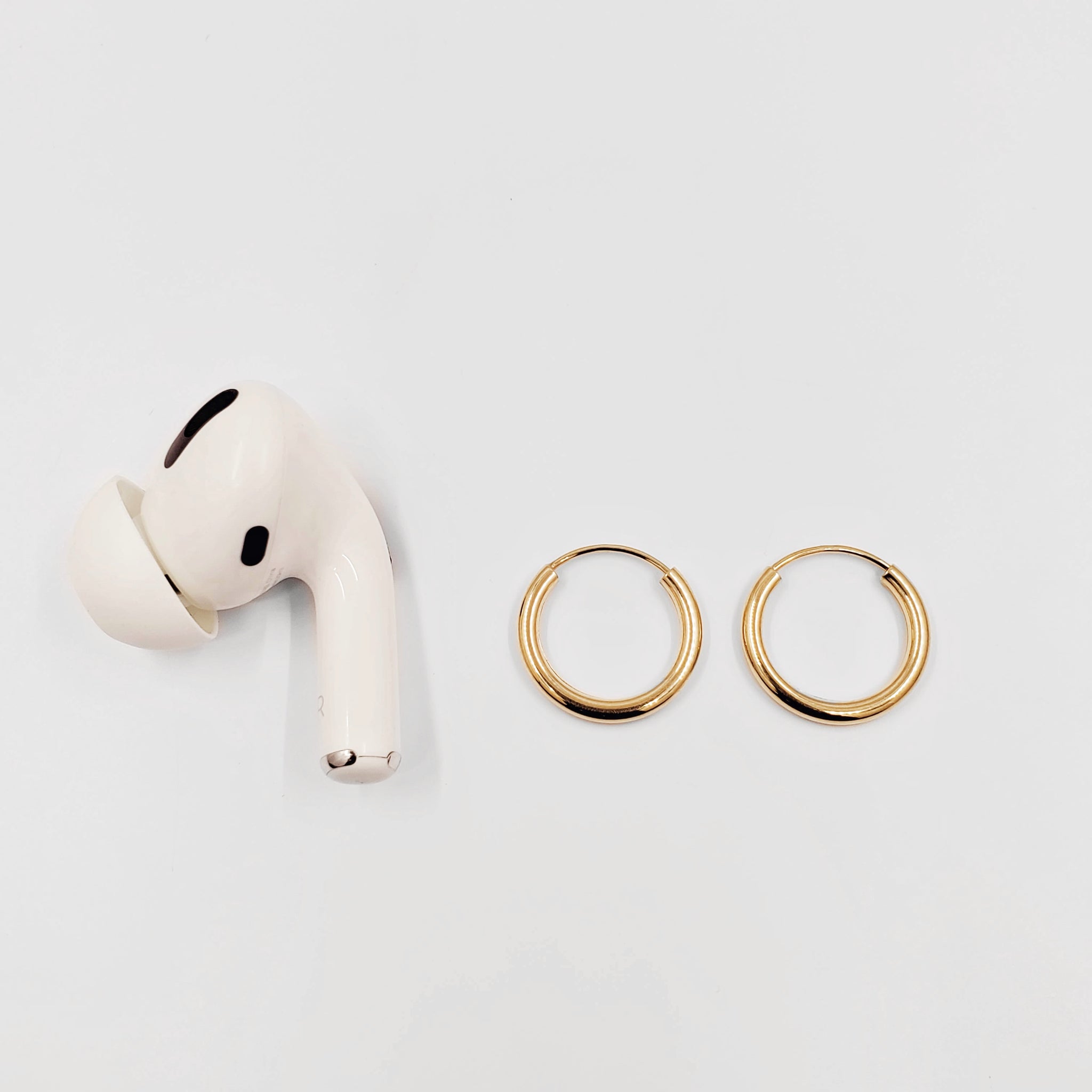 Round Hinged Plain Hoop Earrings - 2 MM Thickness - ChaiCoJewelry