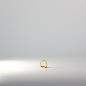 Gold Huggie Hoop Diamond Cut Earrings 11MM Wide Model-221 - Charlie & Co. Jewelry