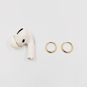 Plain Huggies Earrings - ChaiCoJewelry