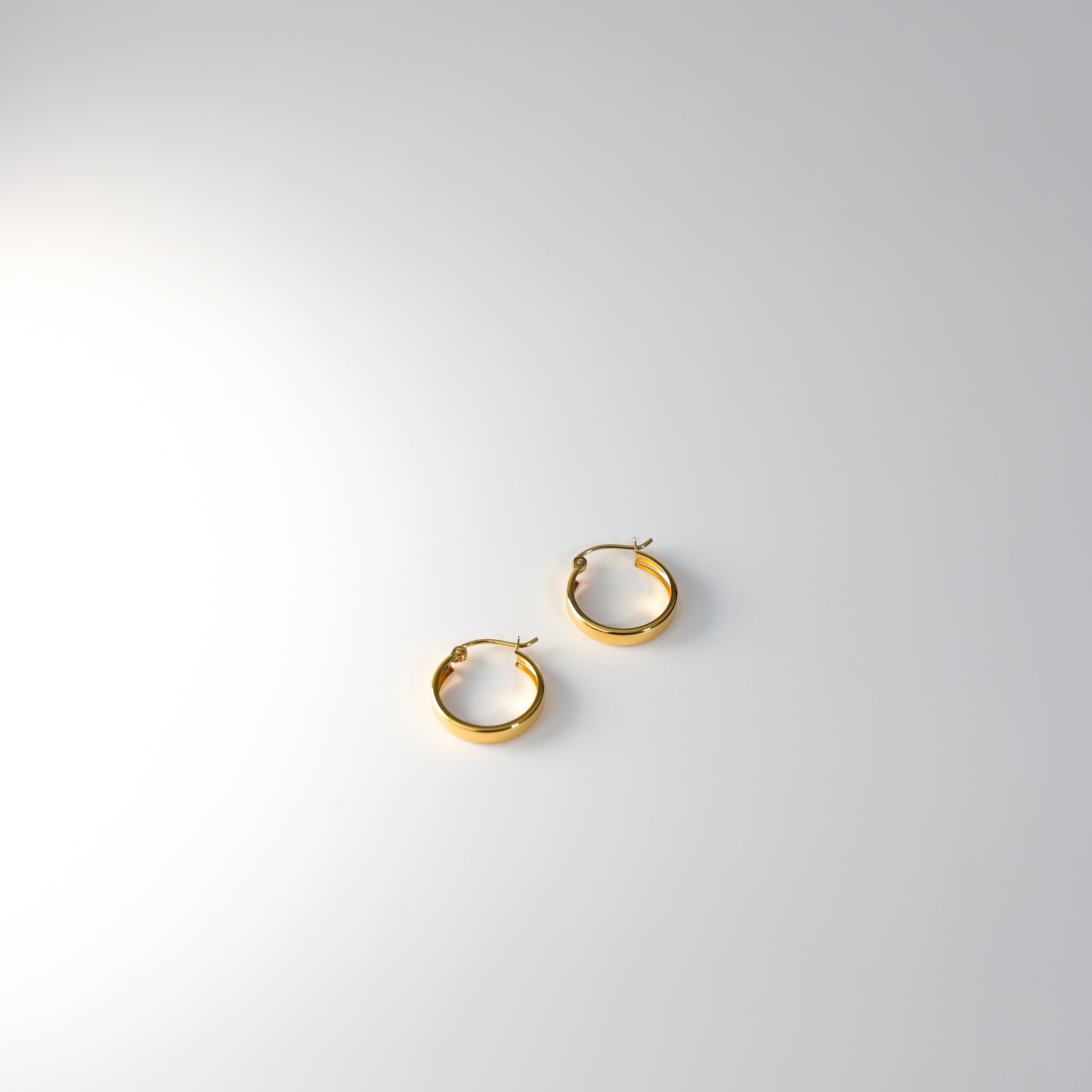 Beauty Standards Gold Hoop Earrings - 3 MM Thickness - Charlie & Co. Jewelry