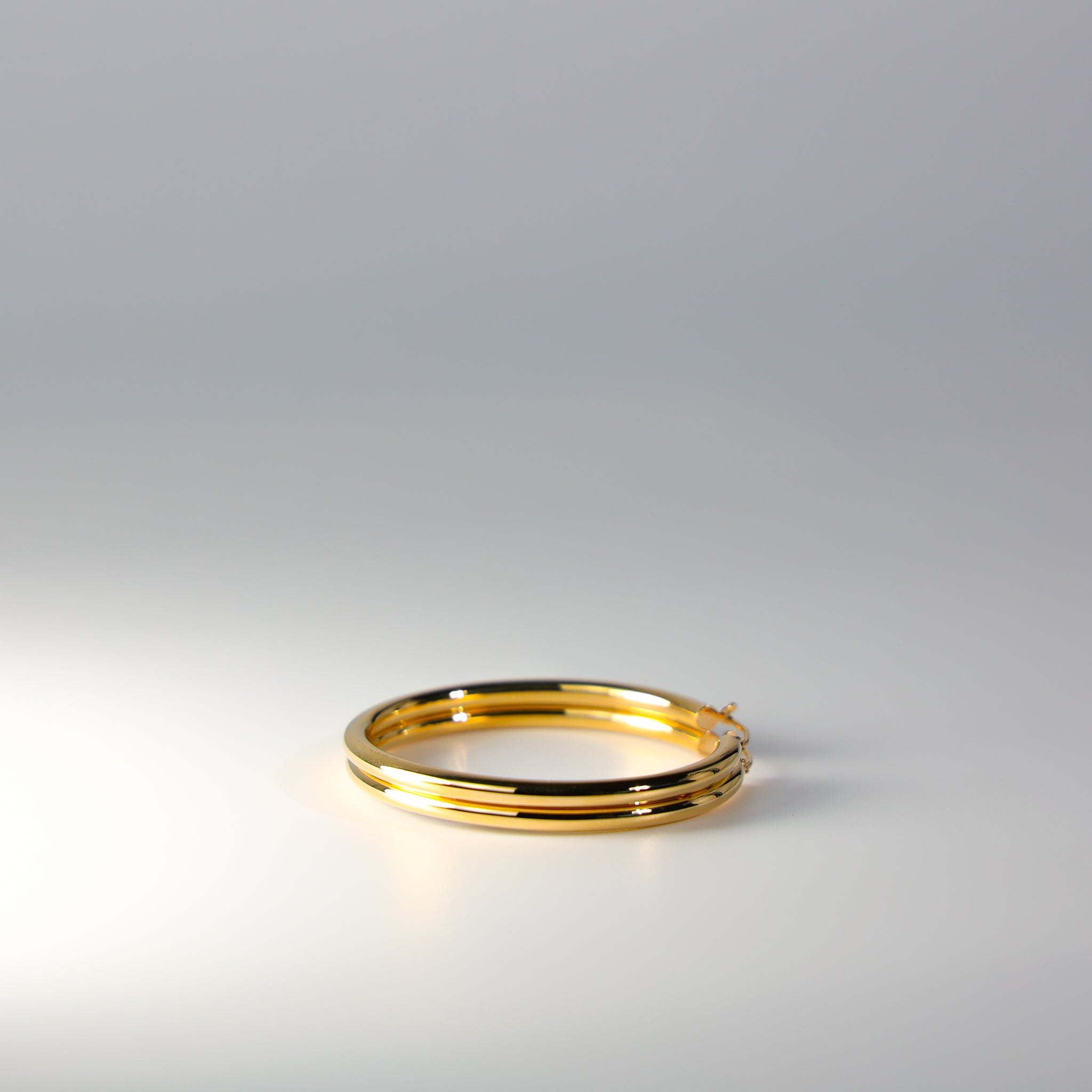 Beauty Standards Gold Hoop Earrings - 3 MM Thickness - Charlie & Co. Jewelry
