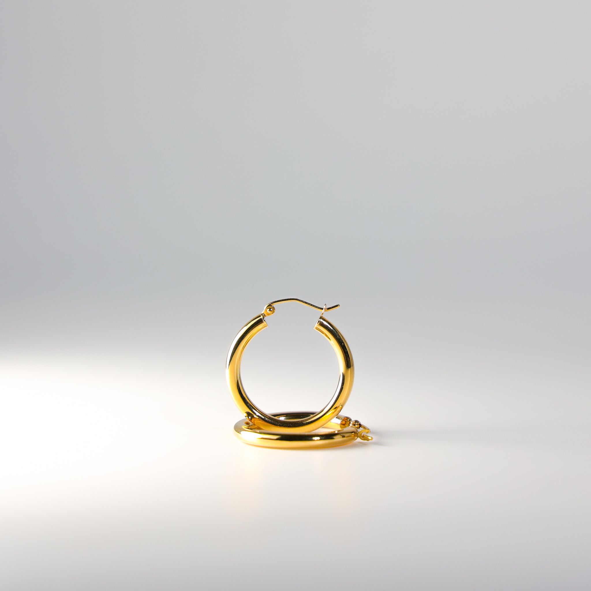 Beauty Standards Gold Hoop Earrings - 3 MM Thickness - Charlie & Co. Jewelry