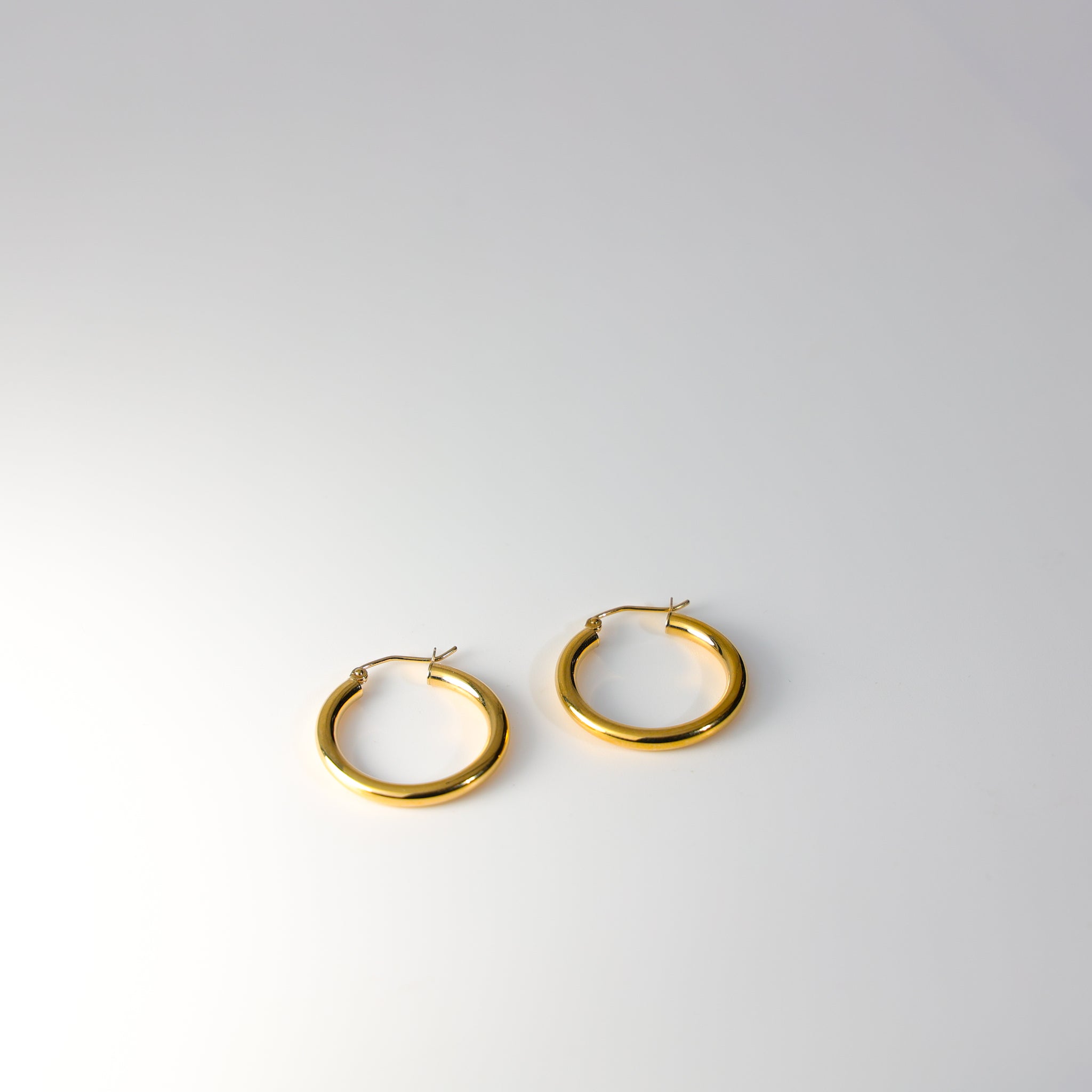 Beauty Standards Gold Hoop Earrings - 3 MM Thickness - Charlie & Co. Jewelry