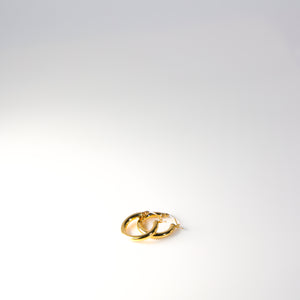 Beauty Standards Gold Hoop Earrings - 3 MM Thickness - Charlie & Co. Jewelry