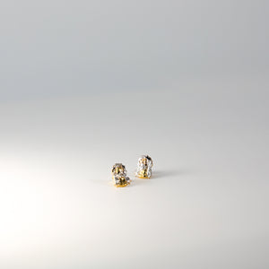 Gold Jesus Face Earrings Model-1327 - Charlie & Co. Jewelry