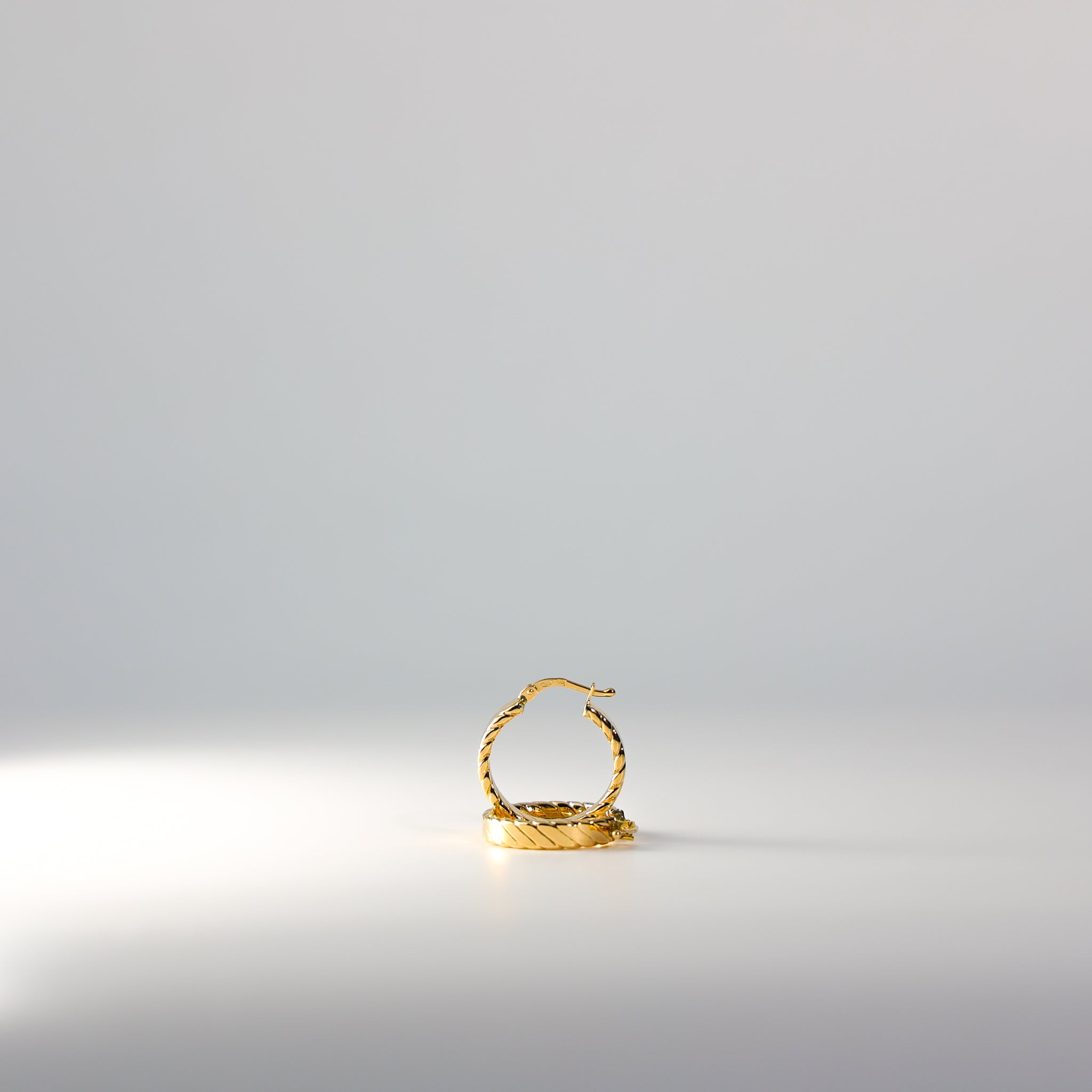 Solid Gold Braided Hoop Earrings - Charlie & Co. Jewelry