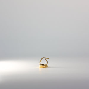 Solid Gold Braided Hoop Earrings - Charlie & Co. Jewelry