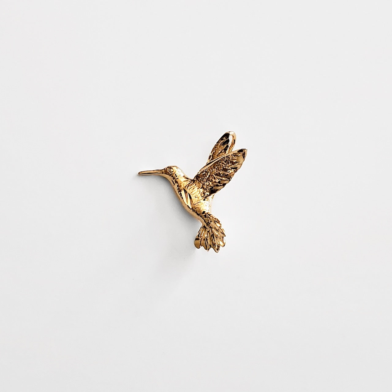 Hummingbird & Flower Necklace with Gemstones | Walker Metalsmiths