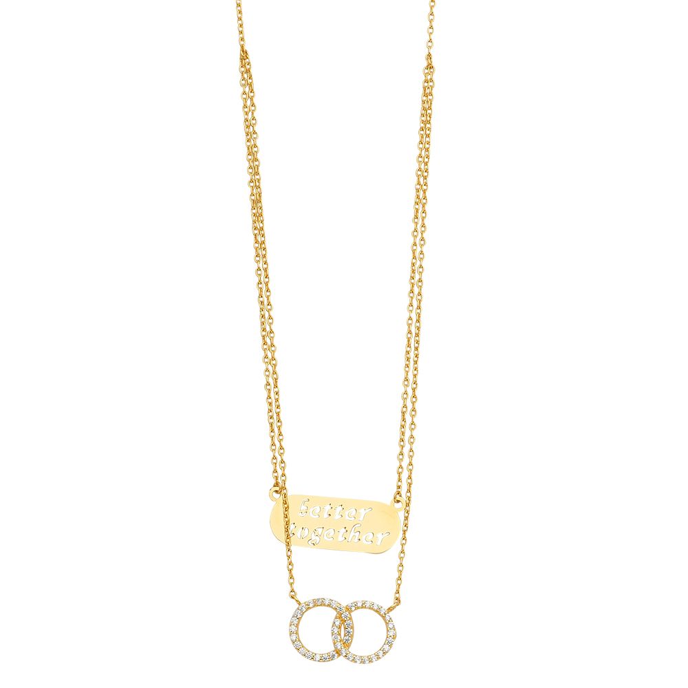 Gold Better Together Eternity Necklace Model-NK0315 - Charlie & Co. Jewelry