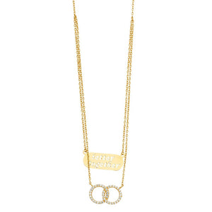 Gold Better Together Eternity Necklace Model-NK0315 - Charlie & Co. Jewelry