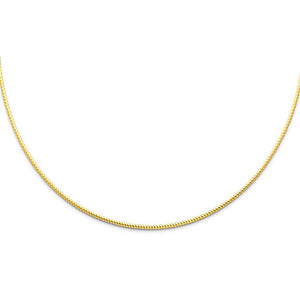 Gold Omega Necklace 1.5mm Model-NK0014 - Charlie & Co. Jewelry