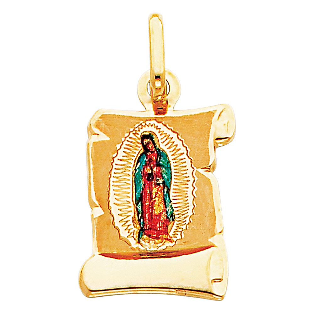 Guadalupe Enamel Pendant Model-0151 - Charlie & Co. Jewelry