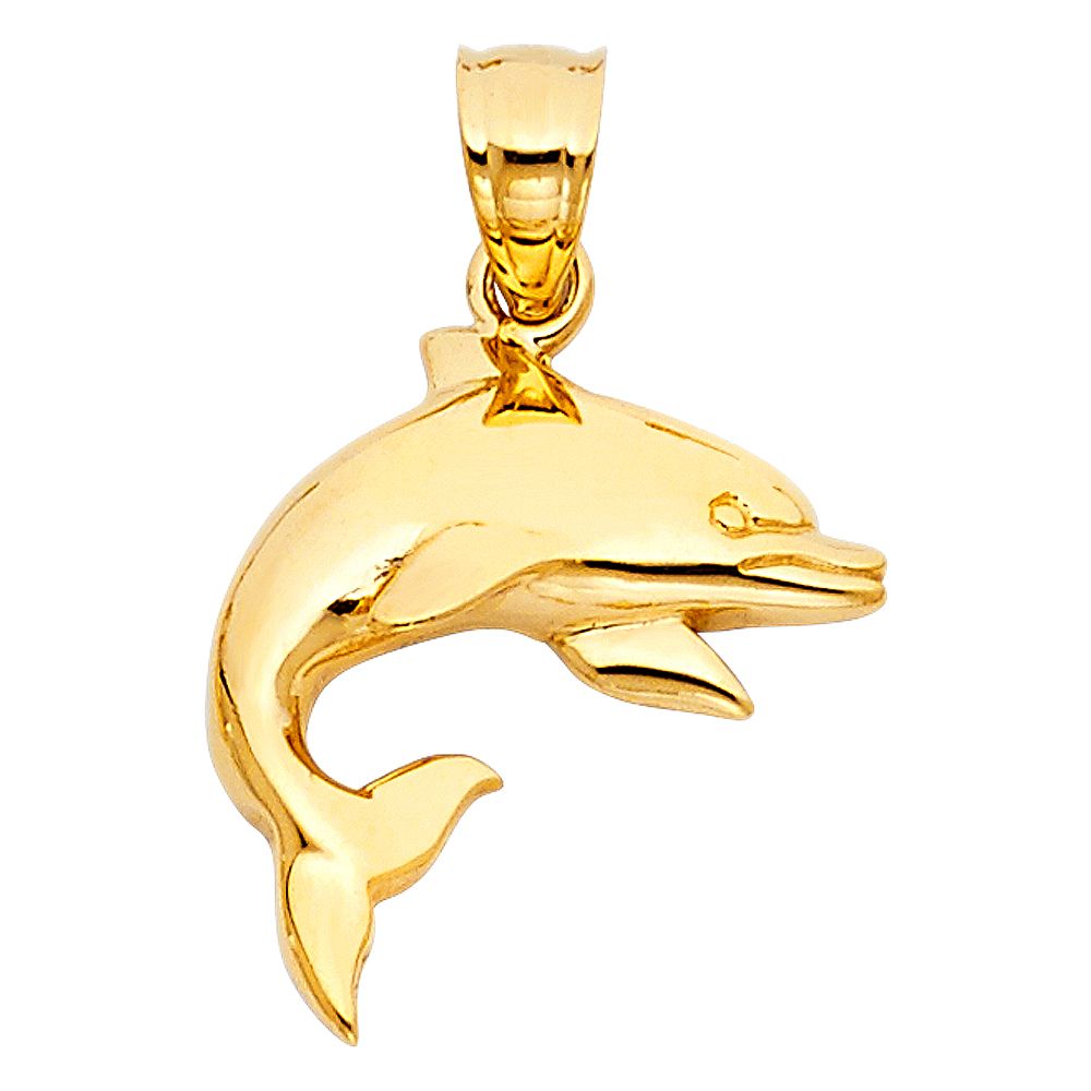 Golden Pendant, Dolphin Pendant, Dolphin Jewelry Gold, Animals Jewelry, Golden Jewelry, Dolphin Gift, Friendship Gift, 14K shops Gold, Rose Gold