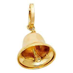 Gold Bell Pendant Model-1713 - Charlie & Co. Jewelry