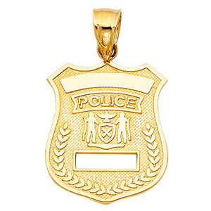 Gold Police Pendant Model-1964 - Charlie & Co. Jewelry