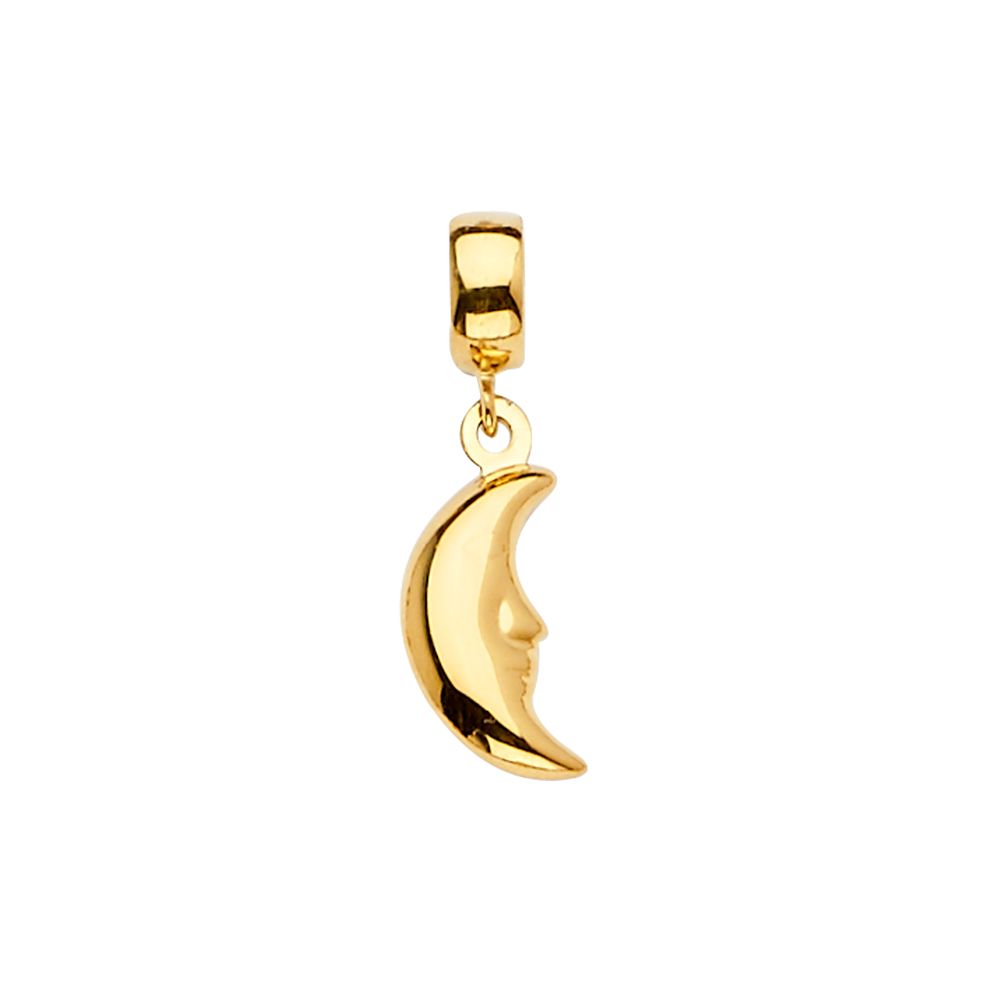 Gold Moon Pendant Model-2458 - Charlie & Co. Jewelry