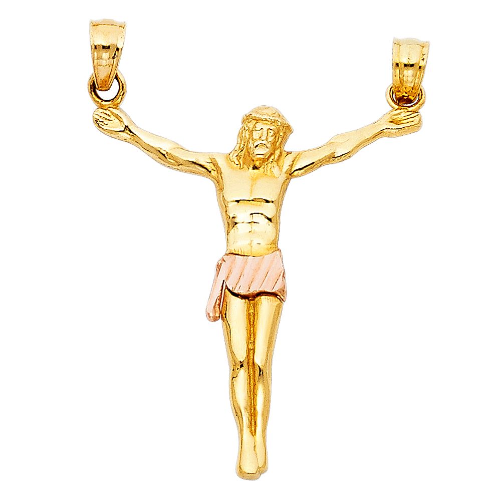 Gold Jesus Christ Body Pendant Model-0084 - Charlie & Co. Jewelry