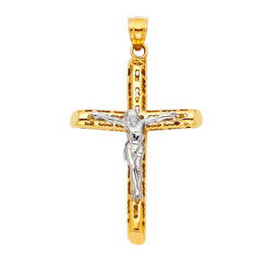 Copy of Gold Jesus Crucifix Cross Pendant Model-1213 - Charlie & Co. Jewelry